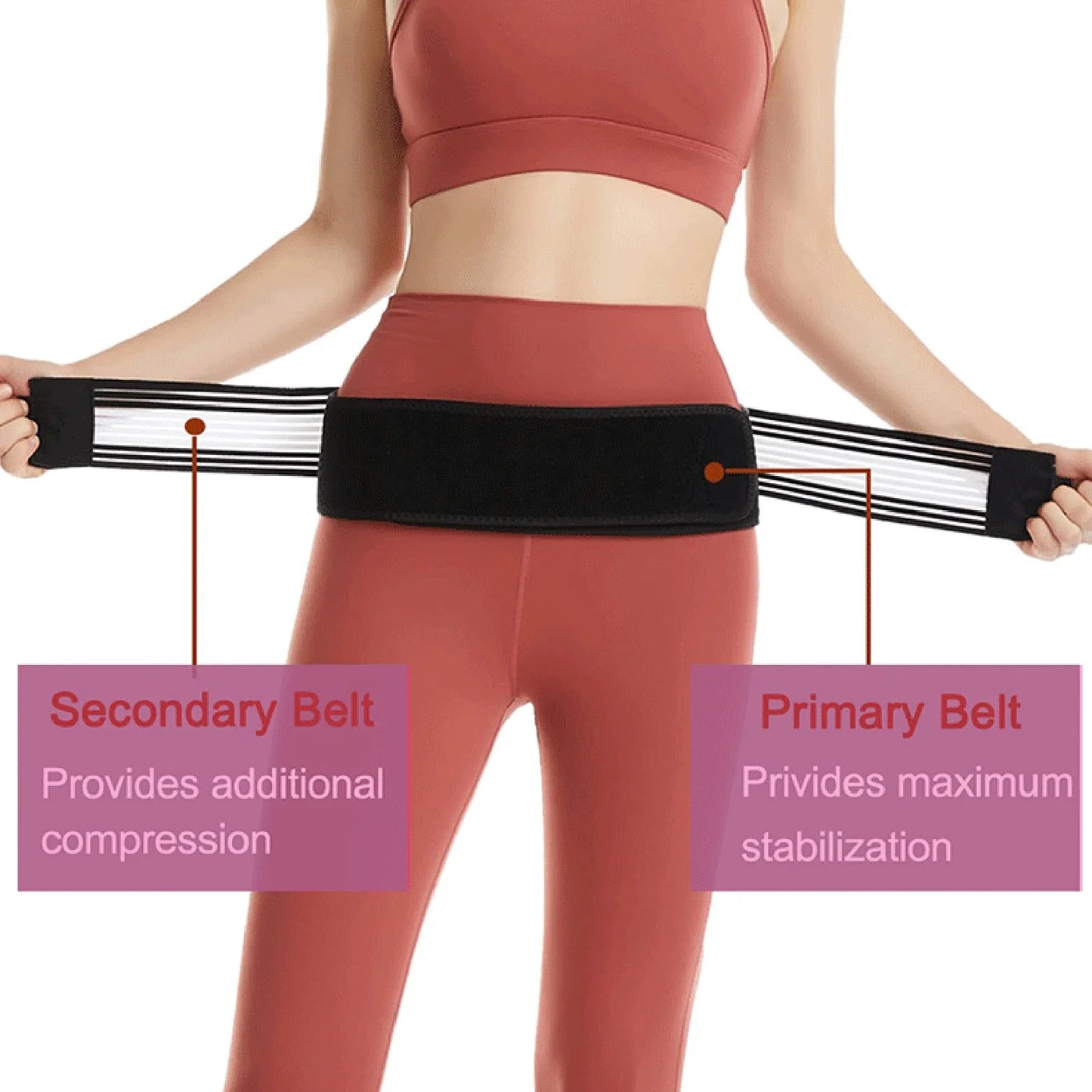 Adjustable Pelvic Support Belt for Hip Back Pain Relief Neoprene Tailbone Protector Waist Sacroiliac Joint Support for Women